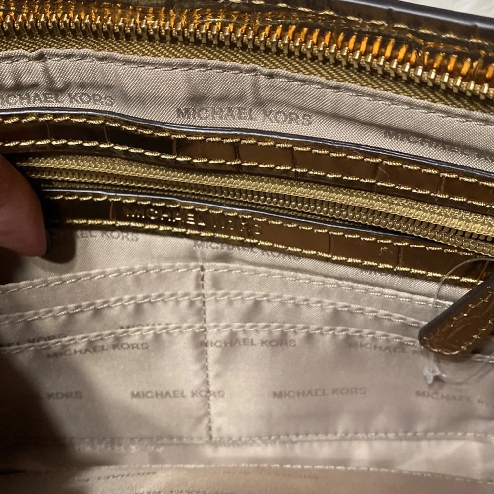Michael Kors Embossed Leather Clutch Wallet Purse